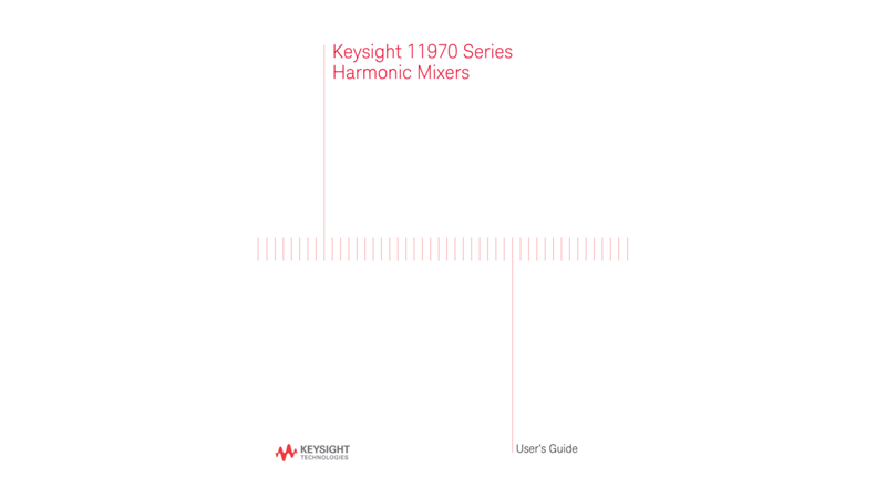 11970 Series Harmonic Mixers  (K, A, Q, U, V, and W Models) User's Guide